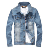 2017 denim jacket men college outwear jeans jacket and coats korean style M-5XL AYG114