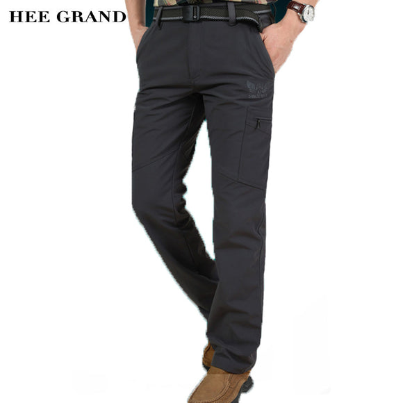HEE GRAND Hot Sale Men's Pants Autumn Winter Casual Straight Fits Pants Fashion Trousers Full Length Plus Size M-4XL MKX1048