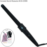 Hair Ceramic Magic Curling Iron Hot Electric Gourd Clipless Curling Wand Interchangeable 6 Parts 9MM/18MM/25MM/32MM Choose