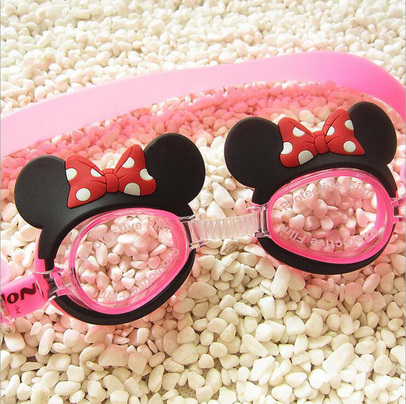 Male and female children Swim eyewear Waterproof and anti fog  Big box Swimming goggles Diving cartoon swimming glasses
