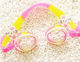 Male and female children Swim eyewear Waterproof and anti fog  Big box Swimming goggles Diving cartoon swimming glasses