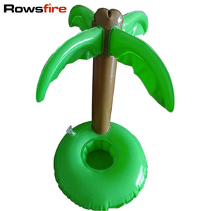 Rowsfire Inflatable Pool Float Luau Palm Tree Drink Bottle Holder Cell Phone Swimming Pool Accessories Bathing Baby Toys Set