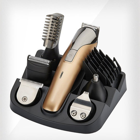 6 In1 Hair Cutting Machine Hair Clipper Hair Trimmer the Beard Trimmer Machine for Trimming Barber Haircut Machine Freeshipping