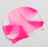 15 ColorsHigh Quality Silicone Rubber Children Swimming Cap Adult Men Women Waterproof Swim Caps Hat Swimming Accessories P5