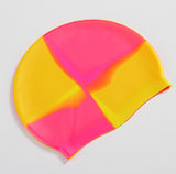 15 ColorsHigh Quality Silicone Rubber Children Swimming Cap Adult Men Women Waterproof Swim Caps Hat Swimming Accessories P5