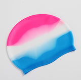15 ColorsHigh Quality Silicone Rubber Children Swimming Cap Adult Men Women Waterproof Swim Caps Hat Swimming Accessories P5