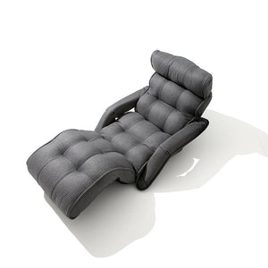 Contemporary Folding Chair Bed Japanese Style Foldable Single Sofa Grey Living Room Furniture Multifunction Mini Sofa Chair