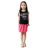 Girls Clothing Sets New 2017 Summer Girls Clothes Kids Tops + Casual Skirts Suits Kids Clothes