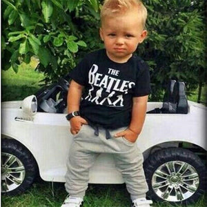 Toddler Kids Baby Boy Clothing Set T-shirt Tops+Long Pants Trousers Clothes Suits Outfits