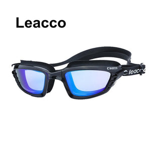 New professional Large Frame Plating Anti-fog Swim Goggles Anti-UV Glass Men's Women's  Lens Adjustable eyewear swimming glasses