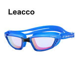 New professional Large Frame Plating Anti-fog Swim Goggles Anti-UV Glass Men's Women's  Lens Adjustable eyewear swimming glasses