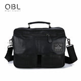 QiBoLu 2017 Cow Genuine Leather Handbag Men Messenger Shoulder Crossbody Bag Sacoche Homme Bolsa Masculina Bolso Hombre MBA70