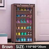 Shoe cabinet 7-layer 6-grid Non-woven fabrics large shoe rack organizer removable shoe storage for home furniture