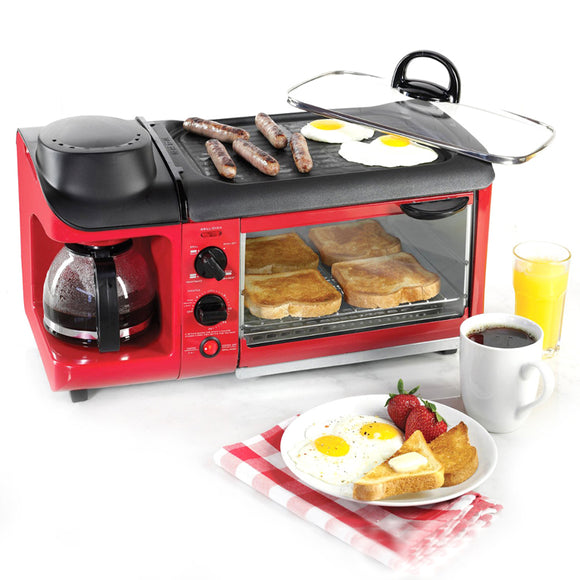 Retro Series 3-in-1 Family Size Breakfast Station breakfast maker 220V