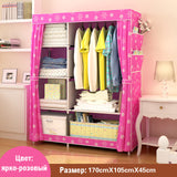 Simple modern large speace wardrobe Clothe storage cabinets Folding Non-woven closet Furniture wardrobe for Bedroom
