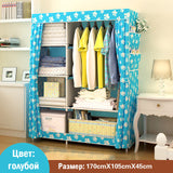 Simple modern large speace wardrobe Clothe storage cabinets Folding Non-woven closet Furniture wardrobe for Bedroom