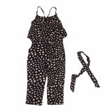 Kids Girls Love Heart Straps Rompers Jumpsuits Piece Pants Clothing
