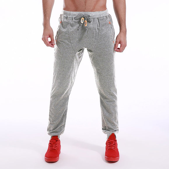 Men Pants Casual Sweatpants Bodybuliding Solid Fitness Harem Pants Slim Fit Joogers Fashion Long Sweats Trousers Sportswear 2XL