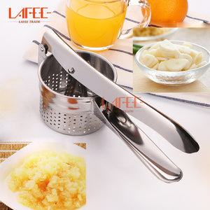 garlic press hand presser stainless steel High quality portable multifunctional garlic Press garlic peelers crusher kitcen tool