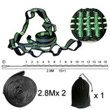Professional Outdoor Furniture Camping Sleeping Hammock StrapS Garden Swing Hammock Ropes For Kids And Adults 280cm 2pcs/set  2T