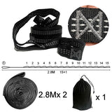 Professional Outdoor Furniture Camping Sleeping Hammock StrapS Garden Swing Hammock Ropes For Kids And Adults 280cm 2pcs/set  2T