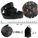 Professional Outdoor Furniture Camping Sleeping Hammock StrapS Garden Swing Hammock Ropes For Kids And Adults 280cm 2pcs/set  2T