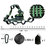 Professional Outdoor Furniture Camping Sleeping Hammock StrapS Garden Swing Hammock Ropes For Kids And Adults 280cm 2pcs/set  2T