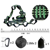 Professional Outdoor Furniture Camping Sleeping Hammock StrapS Garden Swing Hammock Ropes For Kids And Adults 280cm 2pcs/set  2T