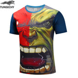 TUNSECHY fashion Brand Digital printing T-shirt Summer men short sleeve T-shirt Wholesale and retail Free transportation