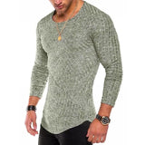 6 Colors 2018 Spring Men Long Sleeve T Shirt Casual Round Neck Striped Elastic Fit Funny Streetwear Solid Tshirt Hip Hop Tops