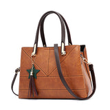 Fashion 2018 PU Leather Shoulder Bag Ladies Autumn Handbags Famous Brands Women Black Saffiano Tote Bag New Casual Women Bag