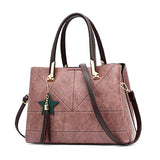Fashion 2018 PU Leather Shoulder Bag Ladies Autumn Handbags Famous Brands Women Black Saffiano Tote Bag New Casual Women Bag