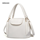 Hot Handbag Women Casual Tote Bag Female Shoulder Messenger Bags High Quality PU Leather Handbag with Three-tier Capacity Space