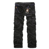 HEE GRAND Men Cargo Pants 2018 New Typical Loose Style 100% Cotton Material Multi-pockets Design Mid-waist Male Trousers MKX1347