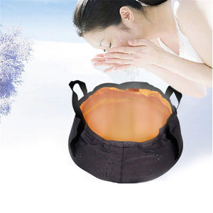 8.5L Camping Folding Bucket Outdoor Water Resistant Container Washbasin Bucket For Hiking Camping Portable Washing Basin Buckets