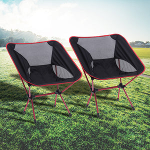 2pcs Lightweight Fishing Chair Professional Folding Camping Portable Lengthen Fishing Ultra lights Chair For Picnic Beach Party