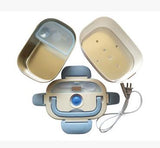 DMWD Mini Lunch box stainless steel liner electric heating insulation lunchboxes hot Food Warmer Container Meal Heater office EU