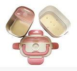 DMWD Mini Lunch box stainless steel liner electric heating insulation lunchboxes hot Food Warmer Container Meal Heater office EU