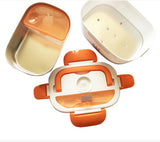 DMWD Mini Lunch box stainless steel liner electric heating insulation lunchboxes hot Food Warmer Container Meal Heater office EU