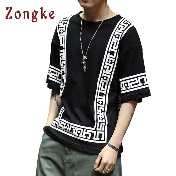 2018 New Chinese National Style T Shirt Men Half Sleeve tshirt Mens T-Shirt Camisetas Hombre Funny T Shirts tee shirt homme 5XL