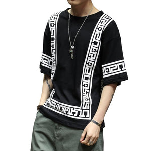 2018 New Chinese National Style T Shirt Men Half Sleeve tshirt Mens T-Shirt Camisetas Hombre Funny T Shirts tee shirt homme 5XL
