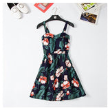 Marwin 2018 New Off shoulder ruffle Dot summer Dress women white strap chiffon beach Boho party sexy dresses vestido furits
