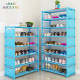 Simple Multi Layer Shoe rack Nonwovens Easy Assemble Storage Shelf Shoe cabinet fashion bookshelf Living Room Furniture