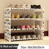 Simple Multi Layer Shoe rack Nonwovens Easy Assemble Storage Shelf Shoe cabinet fashion bookshelf Living Room Furniture