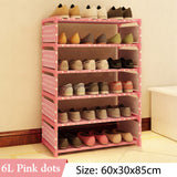 Simple Multi Layer Shoe rack Nonwovens Easy Assemble Storage Shelf Shoe cabinet fashion bookshelf Living Room Furniture