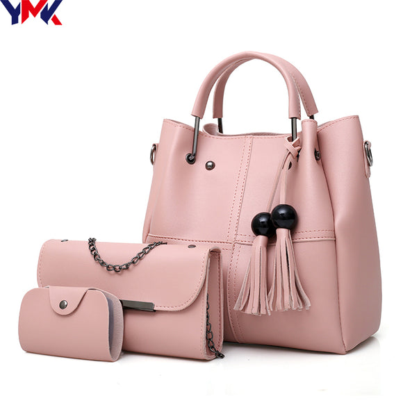 2018 Fashion Crossbody Bags For Women Leather Handbags Shoulder Bag Female Soft Chain Bag Women Messenger Bags High quality Set