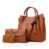 2018 Fashion Crossbody Bags For Women Leather Handbags Shoulder Bag Female Soft Chain Bag Women Messenger Bags High quality Set