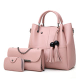 2018 Fashion Crossbody Bags For Women Leather Handbags Shoulder Bag Female Soft Chain Bag Women Messenger Bags High quality Set