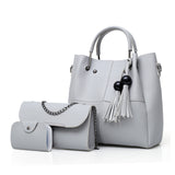 2018 Fashion Crossbody Bags For Women Leather Handbags Shoulder Bag Female Soft Chain Bag Women Messenger Bags High quality Set