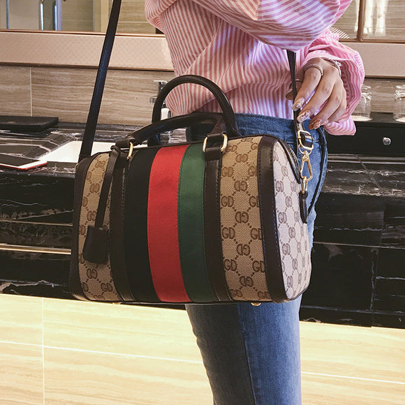 Bags For Women 2018 Ladies Shoulder Bag Fashion Designer Ladies Handbag Luxury Handbag Messenger Bag Canvas Leather Boston Bag